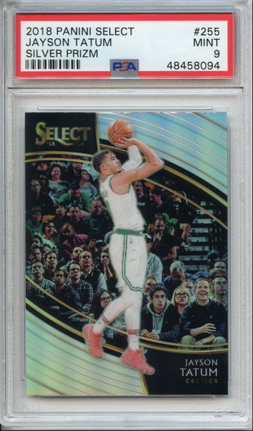Jayson Tatum 2018 Courtside Silver PSA 9