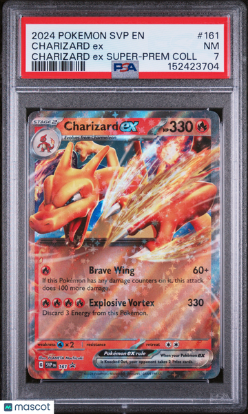 Scarlet & Violet Promo Charizard ex Holo Black Star Promo PSA 7 #161