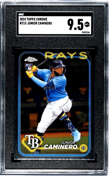 2024 Topps Chrome Junior Caminero #213 RC SGC 9.5