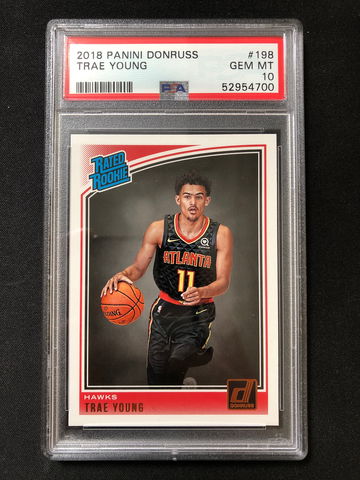 2018 Panini Donruss - Trae Young - Rated Rookie Base PSA 10