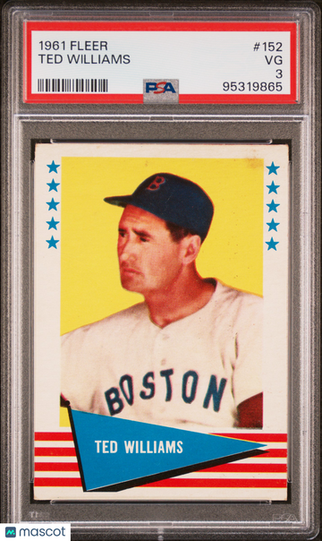 1961 Fleer Ted Williams #152 PSA 3