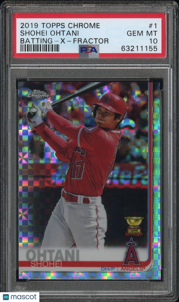 2019 Topps Chrome Shohei Ohtani #1 X Fractor PSA 10