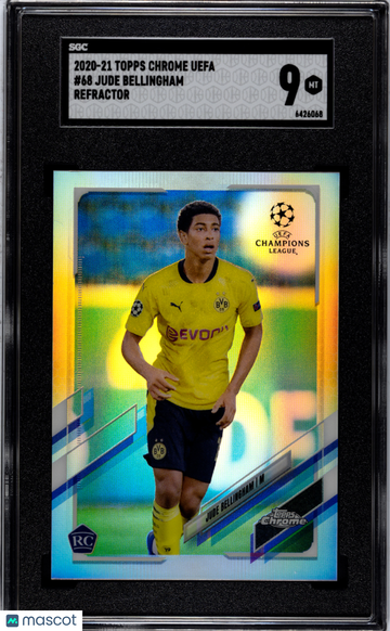 2020-21 Topps Chrome Uefa Jude Bellingham #68 SGC 9