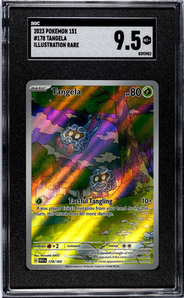 2023 Pokémon Scarlet & Violet 151 Illustration Rare Tangela #178/165 SGC 9.5