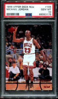 1998 Upper Deck UD MJx MJ Timeline 2nd Half 106 Michael Jordan Chicago Bulls PSA 10 Gem Mint
