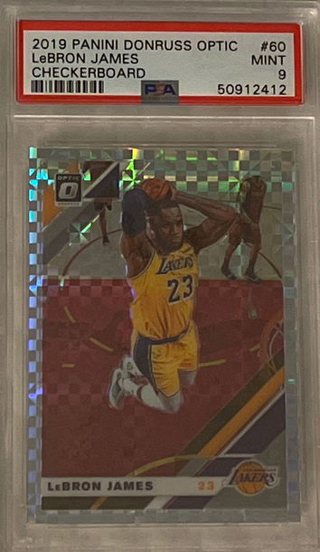 2019 Optic Lebron James Checkerboard PSA 9! 