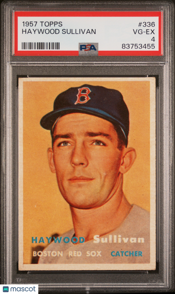 1957 Topps Haywood Sullivan #336 PSA 4