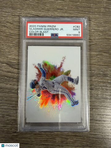 2020 Panini Prizm Color Blast Vladimir Guerrero JR. #CB2 PSA 9