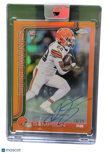 2025 Topps Chrome Dylan Sampson #RA-DSA Orange /25 RC