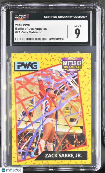 2016 PWG Zack Sabre Jr. #21 CGC 9