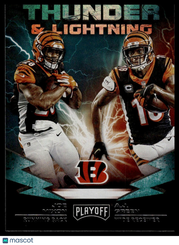 2019 Panini Playoff A.J. Green / Joe Mixon #7 Thunder & Lightning