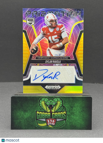 2026 Panini Prizm Black Prizmatrix Signatures Dylan Raiola #PS-DRA Gold /10