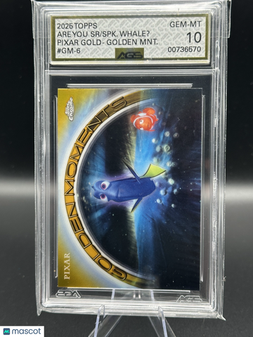 2025 Topps Chrome Pixar GOLD AGS 10