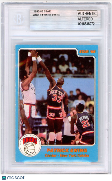 1985 Star Patrick Ewing XRC #166 BGS Authentic