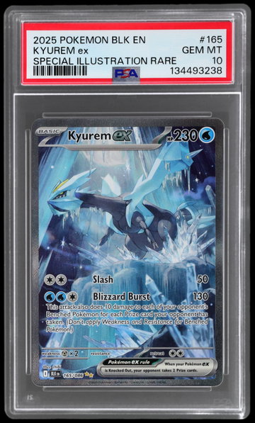 2025 Pokemon Scarlet And Violet Black Bolt Kyurem EX Special Illustration Rare PSA 10