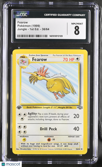 Jungle Fearow 1st Edition CGC 8 #36/64