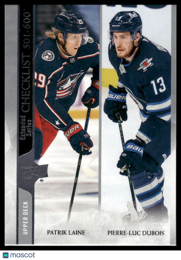 2020-21 Upper Deck Patrik Laine / Pierre-Luc Dubois #699