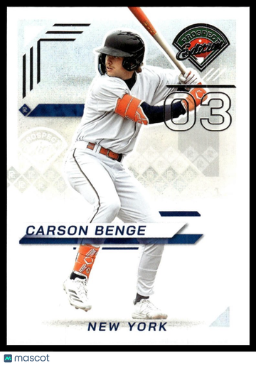 2025 Panini Prospect Edition Carson Benge #167