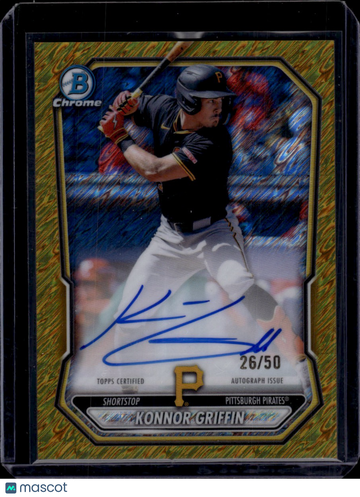 2024 Bowman Chrome Konnor Griffin #CPA-KG Gold Mojo Refractor /50