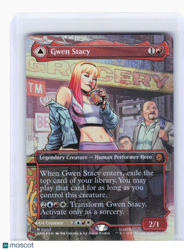 Marvel's Spider-Man Gwen Stacy // Ghost-Spider (Borderless) Foil Mythic #202