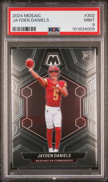 2024 Panini Mosaic Jayden Daniels #302 PSA 9