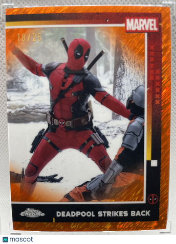 2025 Topps Chrome Marvel Deadpool & Wolverine Deadpool 18/25 #51