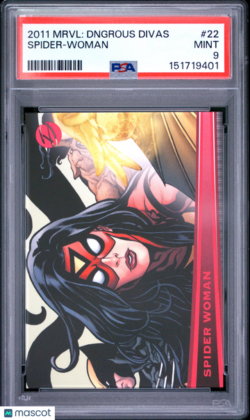 2011 Marvel Dangerous Divas Spider-Woman #22 PSA 9