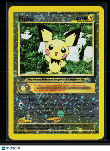 2001 Neo Genesis Pichu Holo Rare #12/111