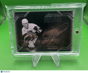 2016-17 UD Black - Obsidian Signatures Teemu Selanne #OS-TS [None]
