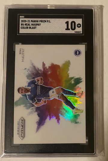 NEAL MAUPAY 2020-21 PREMIER LEAGUE PRIZM COLOR BLAST SHORT PRINT #6 BRIGHTON SGC 10 GEM MINT