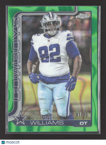 2025 Topps Chrome Quinnen Williams #72 Green Wave 91/99