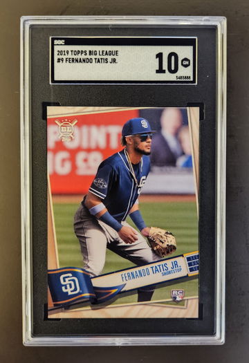 Fernando Tatis Jr. #9 2019 Topps Big League Rookie RC SGC 10 San Diego Padres 
