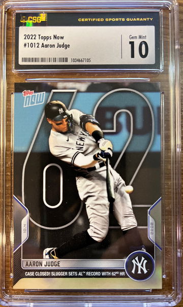 Aaron Judge 2020 Topps Now 1012 CSG 10