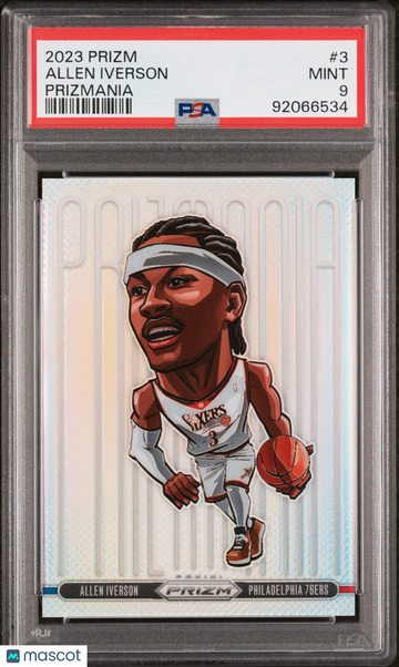 2023 Panini Prizm Prizmania Allen Iverson #3 PSA 9