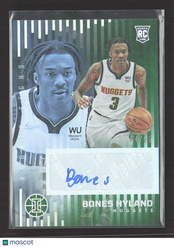 2022 Panini Illusions Rookie Signs Bones Hyland #RS-BNH Green 04/25 RC Auto