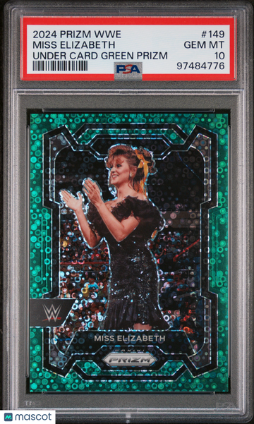 2024 Panini Prizm WWE Miss Elizabeth #149 Under Card Green PSA 10