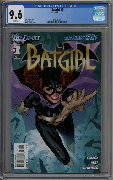 Batgirl 1 GCC 9.6 (2011) AH! Adam Hughes cover