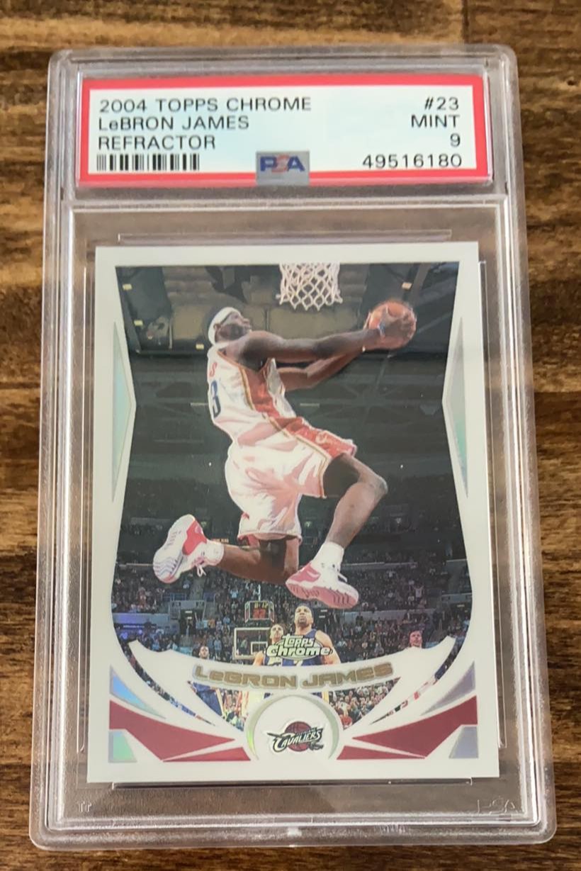 LeBron James 2004 Chrome Ref PSA 9