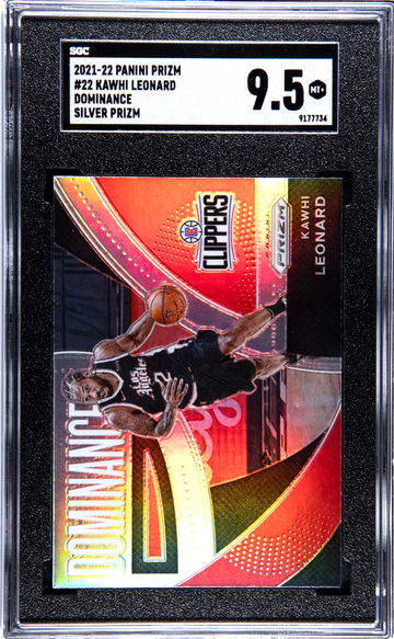 2021-22 Panini Prizm Dominance Silver Kawhi Leonard #22 SGC 9.5