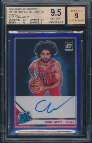 Coby White Optic Purple Auto BGS 9.5