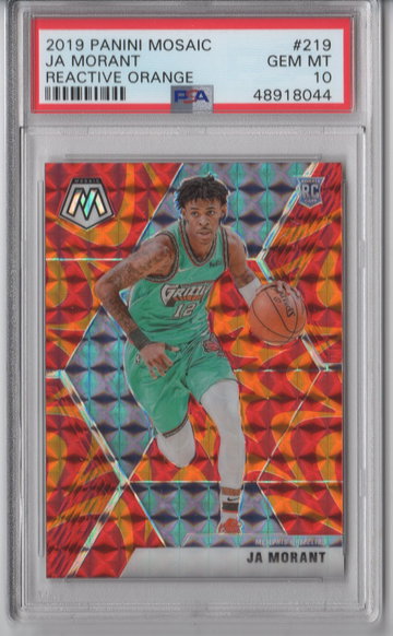 2019 Mosaic Ja Morant Orange Reactive PSA 10