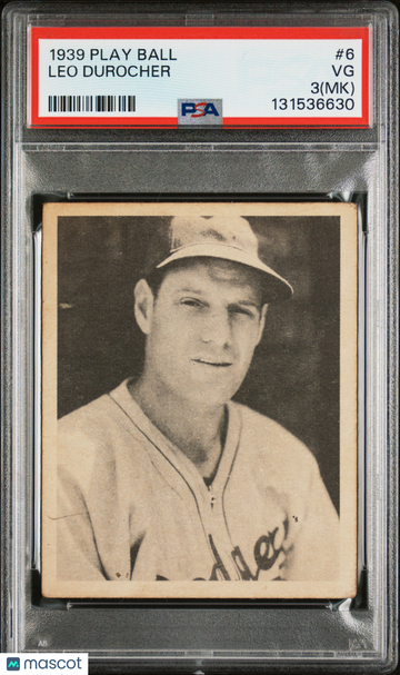 1939 Play Ball Leo Durocher #6 MK PSA 3