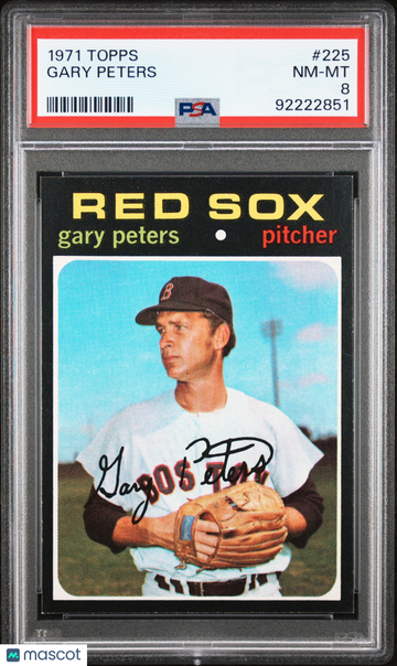 1971 Topps Gary Peters #225 PSA 8