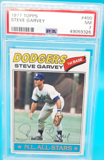 1977 Topps Baseball #400 Steve  Garvey  PSA 7 Centered 