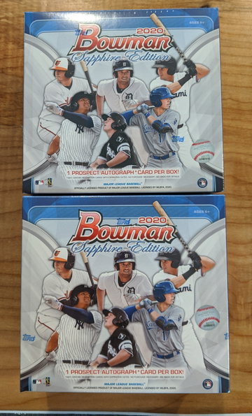 (2) 2020 Bowman Sapphire Box