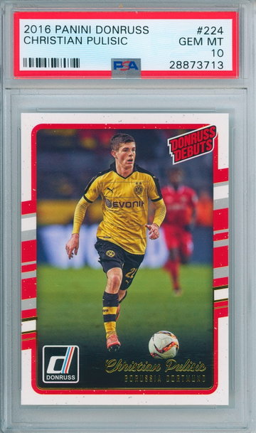 Christian Pulisic 2016 Donruss PSA 10