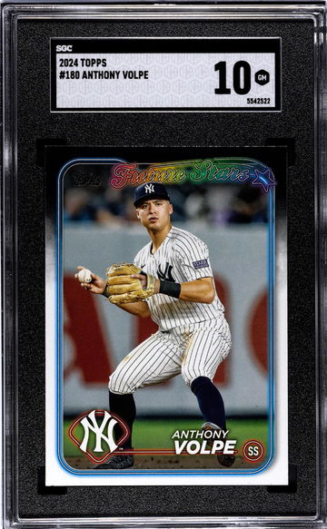 2024 Topps Series 1 Future Stars Anthony Volpe #180 SGC 10