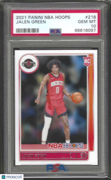2021 Panini NBA Hoops Jalen Green #218 PSA 10