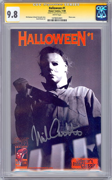 HALLOWEEN #1 CGC-SS 9.8 SIGNED BY ACTOR NICK CASTLE aka ORIG MICHAEL MEYERS 2000