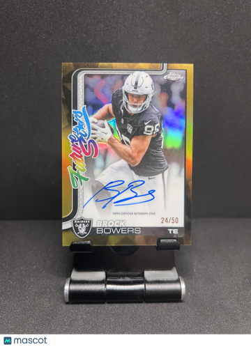 2025 CHROME BROCK BOWERS FUTURE STARS GOLD REFRACTOR AUTO /50
